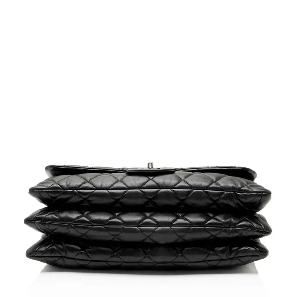 Chanel Lambskin 3 Accordion Maxi Flap Bag - Picture 4 of 13